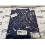 6 X BRAND ENW POLO RALPH LAUREN NAVY POLO TOPS SIZE L TALL INSL-1