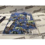 6 X BRAND NEW POLO RALPH LAUREN BLUE TEDDY PRINT POLO TOPS SIZE L TALL INSL-1
