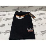 4 X BRAND NEW BOSS BLACK ORANGE TRIM T SHIRTS SIZE 2XL INSL-1