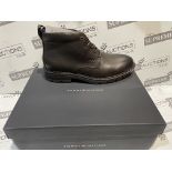 BRAND NEW PAIR OF TOMMY HILFIGER ELEVATED WARM LEATHER COC TRAINERS SIZE 41 INSL-2