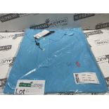 2 X BRAND NEW POLO RALPH LAUREN BRIGHT BLUE POLO TOPS SIZE L TALL INSL-2
