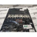 2 X BRAND NEW NAPAPURI BLACK T SHIRTS SIZE XL INSL-1
