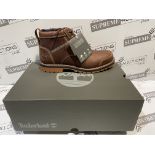 BRAND NEW PAIR OF TIMBERLANDS LARCHMONT CHUKKA RUST FULL GRAIN BOOTS SIZE 7.5 INSL-2