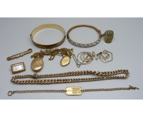 Vintage rolled gold jewellery 