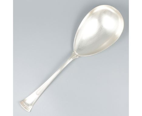 Rice spoon silver. With decoration in Empire style. Netherlands, Voorschoten, J.M. van Kempen &amp; Zonen, 1917, hallmarks: l
