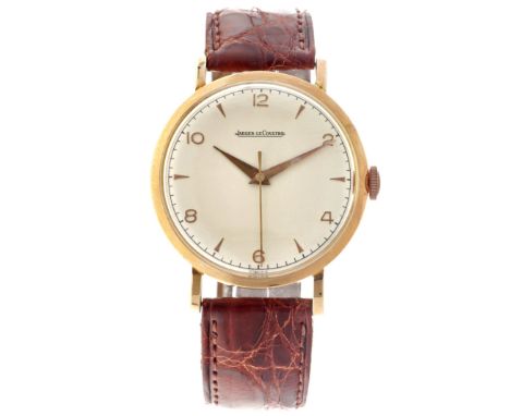 No Reserve - Jaeger-LeCoultre Cal. P478/C 18K. - Men's watch. Case: yellow gold (18K.) - strap: leather - manual winding - co