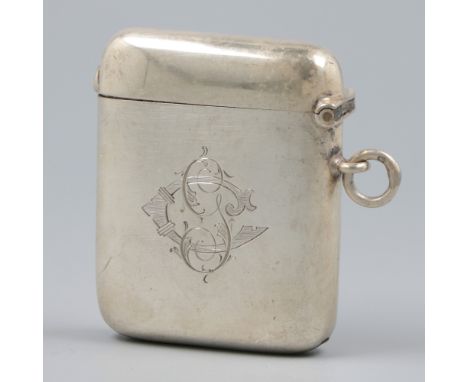 Vesta case / matchstick box silver. Sleek model. United Kingdom, Birmingham, William Neale, 1911, hallmarks: lion, anchor, ma