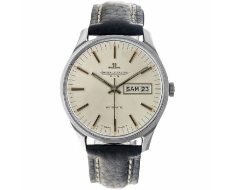 No Reserve - Jaeger-LeCoultre Club E300105 - Men's watch. Case: steel - strap: leather - automatic - last service: July 2022 
