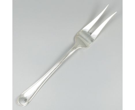 Meat fork "Hollands Rondfilet", silver. "Hollands Rondfilet". The Netherlands, Voorschoten, van Kempen &amp; Begeer, 1971, ha