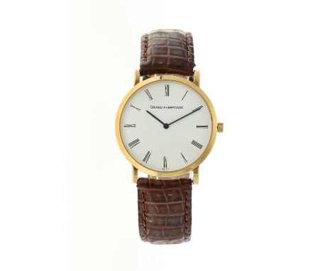 Girard Perregaux Classique Elegance 4762 - Men's watch. Case: yellow gold (18K) - strap: leather - manual winding - condition