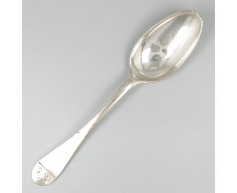 Silver dinner spoon, Königsberg (Koningsbergen) 1754-61. A spoon originating from Koningsbergen (Königsberg), a former German