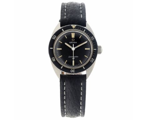 Omega Seamaster 120 535.007 - watch - 1968-1969. Case: steel - strap: leather - manual winding - condition: good, movement in