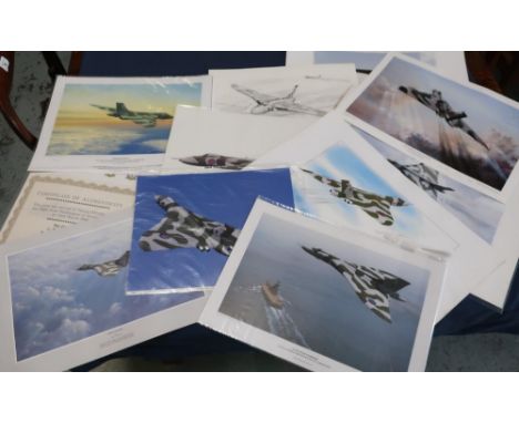 "Falklands Bomber" When Vulcan XM607 attacked the airfield at Port Stanley on 30th April 1982, limited edition colour print 1