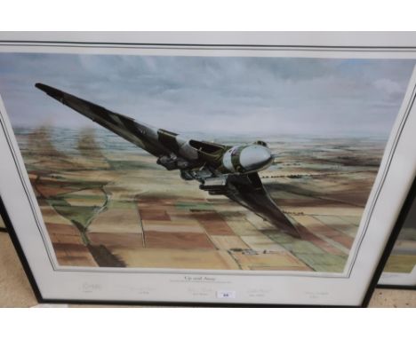 Steve Burgess, "Up And Away", Avro Vulcan XH558 over the fields of Lincolnshire, September 1992, limited edition colour print