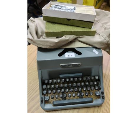1960s Imperial 70 typewriter and two boxed sets of Unity plated fish knives &amp; forks 