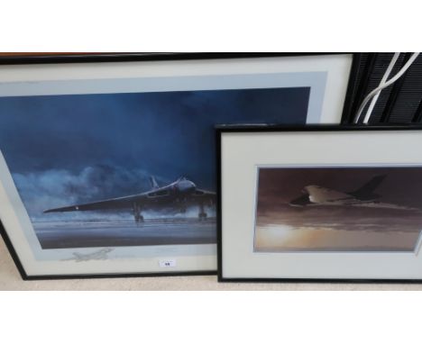 Rondot, 'Vulcan Farewell', limited edition colour print 455/588, signed and inscribed May 1982,The First Vulcan To Bomb In An