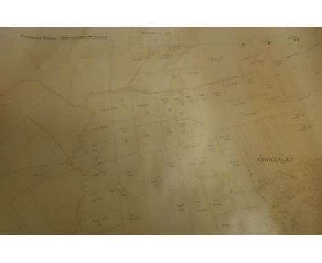 Collection of Victorian and later Ordnance Survey maps, the majority Stokesley, Marton, Ayton, Nunthorpe etc, some tracings i