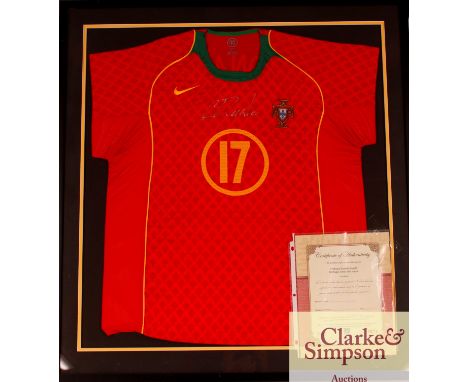 Sold at Auction: Cristiano Ronaldo Signed Framed Real Madrid Jersey BAS COA