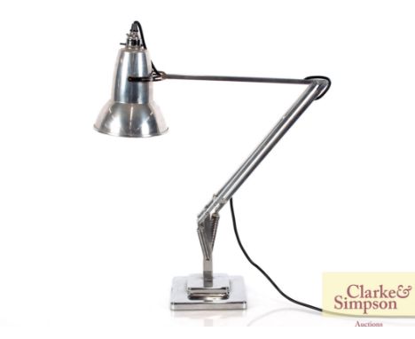 A chrome angle poise lamp by Herbert Terry for George Carwardine circa 1957