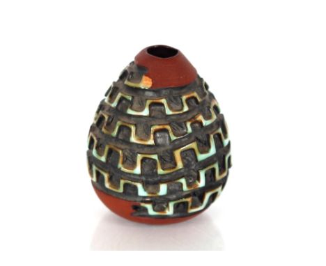 Guy Sydenham, for Poole pottery small pottery vase, impress marks to base, approx. 17.5cm high 