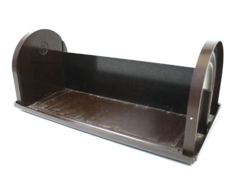 A 1930s ebco patent bakelite book trough. L50cm