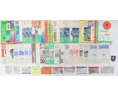 Football Programmes: A collection of approximately 20 Scottish League programmes; together with approximately 20 internationa