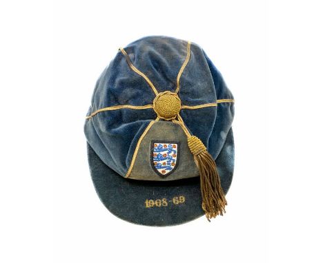 England Cap: An England Under-23 International Cap, awarded to Allan Clarke, for the game against Portugal, played at Highfie