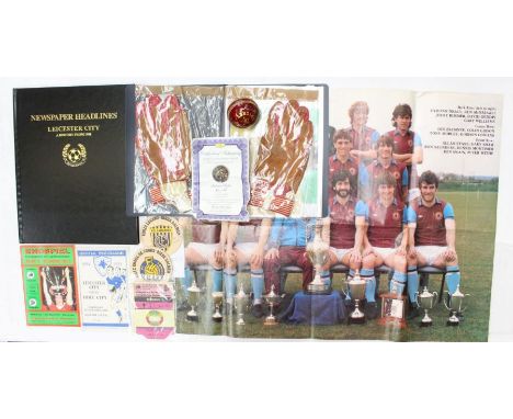 Football: A collection of assorted football memorabilia to include: Malmo v Nottingham Forest programme with ticket, Leiceste