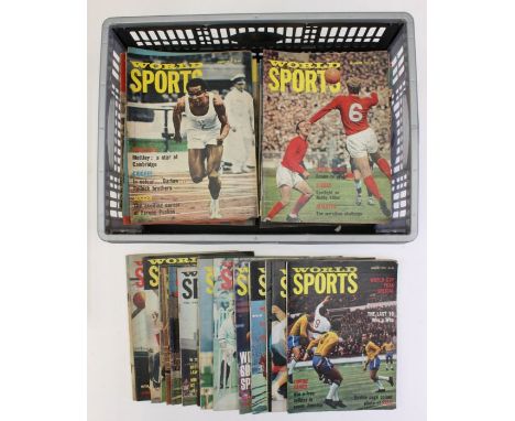 Sporting Memorabilia: A collection of assorted 1960s World Sport Magazines. Quantity. Varying condition. (one box)