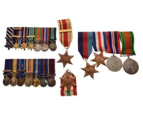 Medals - Six World War II medals comprising: 1939-1945 British War Medal, Defence Medal, Africa Star (with facsimile 8th Army