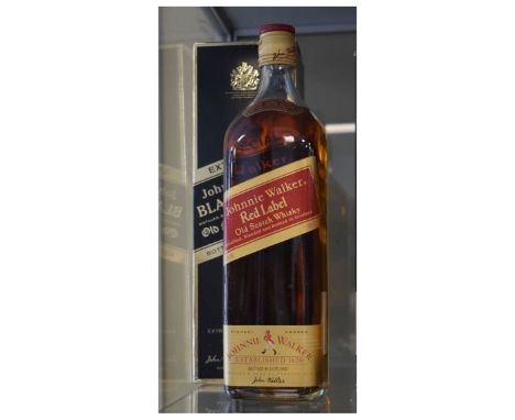 Wines &amp; Spirits - 1.25lt bottle Johnnie Walker Extra Special Black Label Scotch Whisky, together with a 1lt bottle Johnni