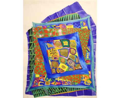 Sylvia Edwards - Signed limited edition print - Jewelled House, No.231/250, signed, titled and numbered in pencil, 86cm x 66c
