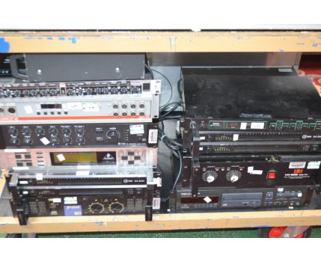 Audio Equipment - a Yamaha P4500 power amplifier; a TOA PA amplifier; a Demux 48; two CAudio RA 3001 professional power ampli