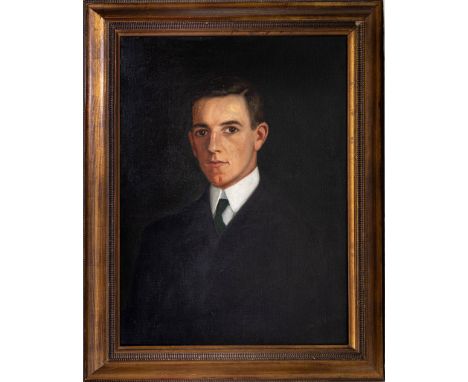 English School (early 20th century), A portrait of a young gentleman oil on canvas, relined dated 'Oct. 1904' lower right, in