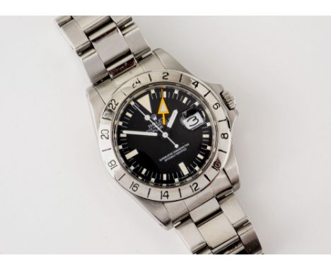 A Rolex Oyster Perpetual Date Explorer II ' automatic gentleman's stainless steel wristwatch, c.1981, ref.1655, known as the 