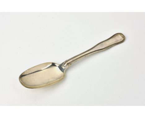 A vintage ' OLD DANISH ' pattern George Jensen silver dessert spoon, designed in 1947, 6¾in. (17.2cm.) long.**Condition: In e