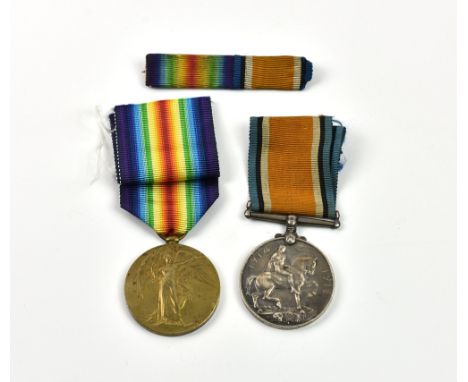 A pair of World War One RGLI medals, the Victory and War medals of PTE 3571 F.A. Le Feuvre, Royal Guernsey Light Infantry, co