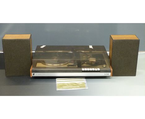 Fidelity UA6 record player with FM&nbsp;/ AM / LW built in radio and cassette deck, Garrard SP25 Mk1V deck with twin speakers