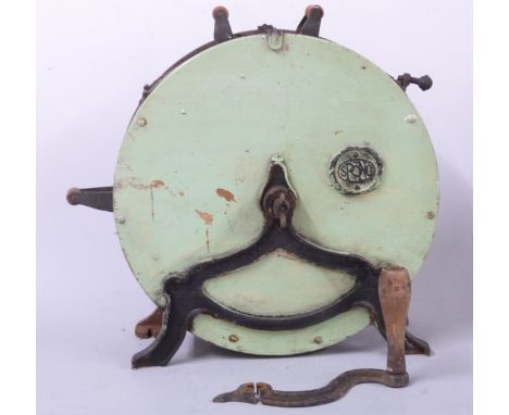 A vintage Srono knife sharpening machine