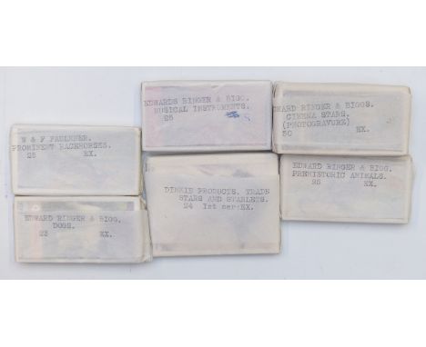 Edward Ringer and Bigg, W &amp; F Faulkner and Dinkie Products cigarette cards, six sets including Stars and Starlets, Promin