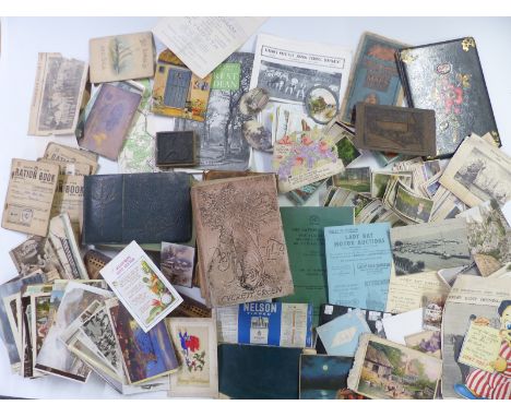 Collection of postcard albums including Stars of Stage and Screen, loose Edwardian cards, cigarette cards, books including 17