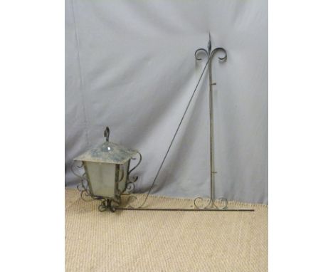 Outdoor bracket mounted lantern or lamp and a quantity of further light fittings