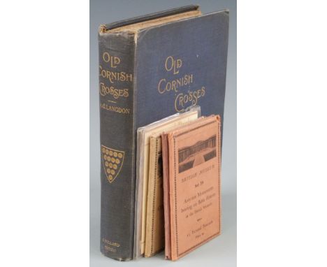 Old Cornish Crosses by Arthur G. Langdon with an Article on Their Ornament by J. Romilly Allen, published Joseph Pollard 1896