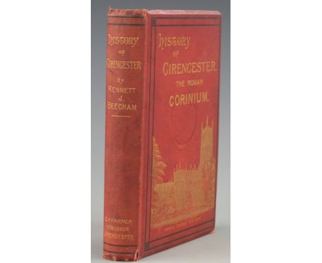 History of Cirencester And The Roman City Corinium by K.J. Beecham, published George H. Harmer (1886) containing folding plat