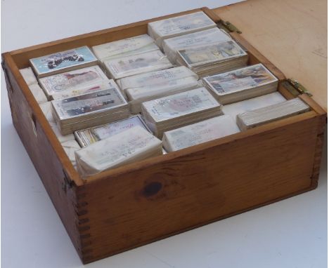 Wills cigarette cards, approximately 90 individually wrapped sets including Time and Money, School Arms, Roses, Rugby Interna