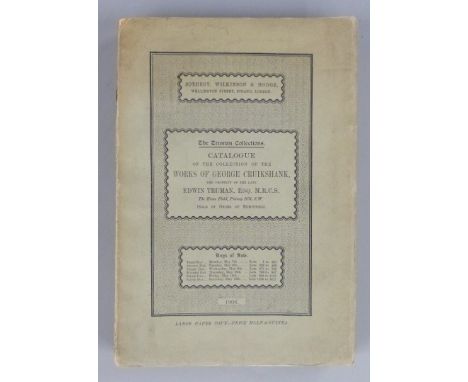 [Signed Letter] George Cruikshank a Catalogue of The sale of the Truman Collection held at Sotheby, Wilkinson &amp; Hodge 190