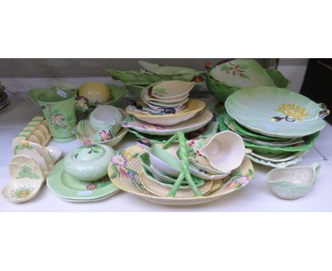 A large collection of Carltonware salad dishes, toast racks, beaker, basket etc. approximately 50 pieces