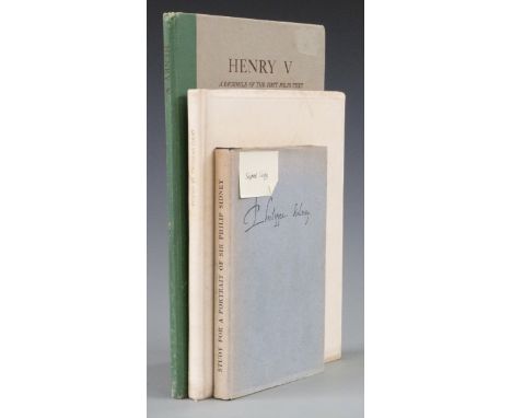 Shakespeare’s Henry V A Facsimile of The First Folio Text printed at The Chiswick Press in cloth backed boards, Study for a P