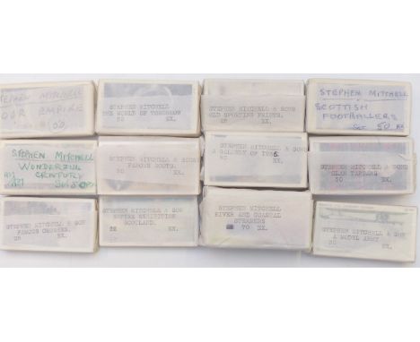 Stephen Mitchell and Sons cigarette cards, 12 individually wrapped sets with catalogue notes, includes Gallery of 1935, Steam