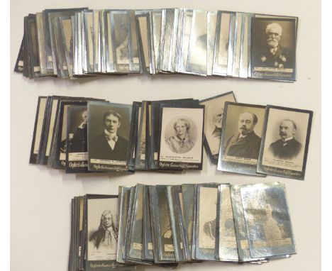 Ogdens Guinea Gold set of cigarette cards, numbers 1-200, includes Royalty, actors, ships etc